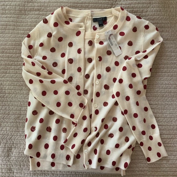 Jackie Cardigan in Sequin Polka Dots+shell - Picture 11 of 12